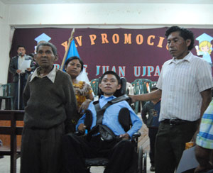 Photo of Domingo graduating froms school