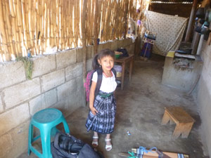 Juanity agetting ready for school